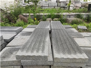 Light Grey Granite Sandblast Surface Grooving Blind Stone
