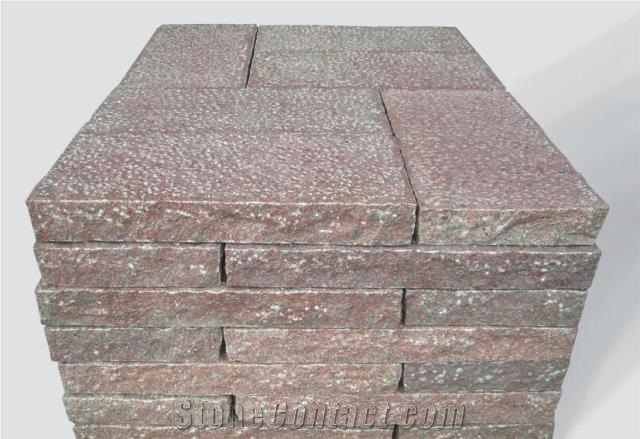Red Granite Garden Pillar, Palisade