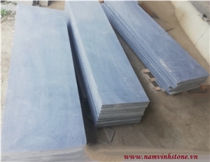 Vietnam Blue Limestone Border Stone Scraped (Light Honed)