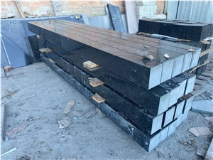 Black Granite Polished Grave Kerbstone, Monumental Curbs