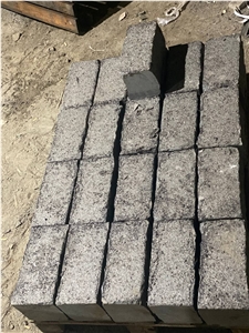 Old Town Cube Stone, Antik Nero Gabbro Black Granite Cobble Stone