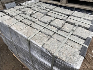 Old Town Cube Stone, Antik Nero Gabbro Black Granite Cobble Stone