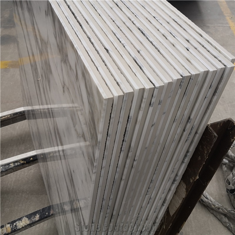 Abrabescato Marble Backed Composite Stone Tile For Outdoor Wall