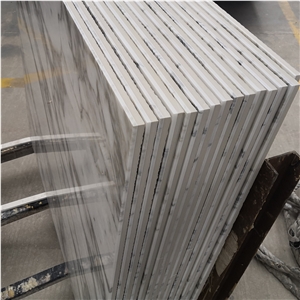 Abrabescato Marble Backed Composite Stone Tile For Outdoor Wall