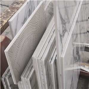 Abrabescato Marble Backed Composite Stone Tile For Outdoor Wall