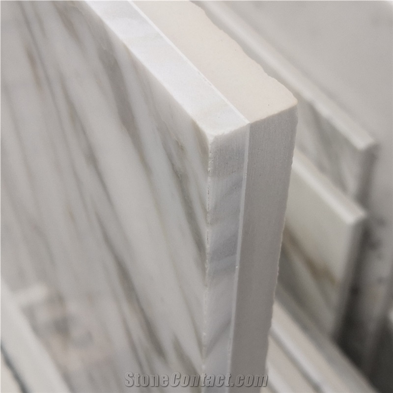 Abrabescato Marble Backed Composite Stone Tile For Outdoor Wall