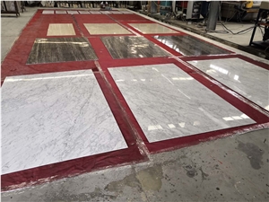 ACM Backed Calacatta Marble Panel For Interior Wall
