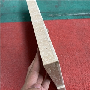 Beige Travertine Lightweight Backed Aluminum Honeycomb Panel