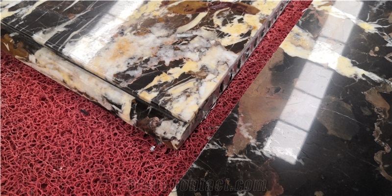 Honeycomb Lightweight Granite Backed Aluminum Panels For Top