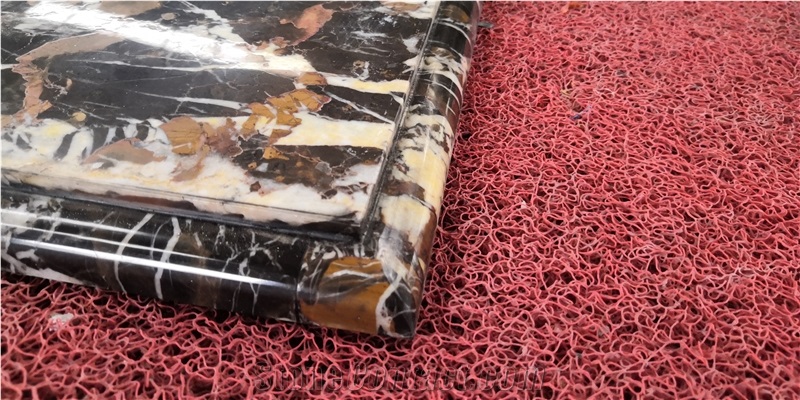 Honeycomb Lightweight Granite Backed Aluminum Panels For Top