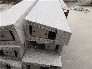 Ice Green Granite Backed Honeycomb Panels For Pillar
