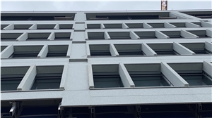 Ice Green Granite Backed Honeycomb Panels For Pillar