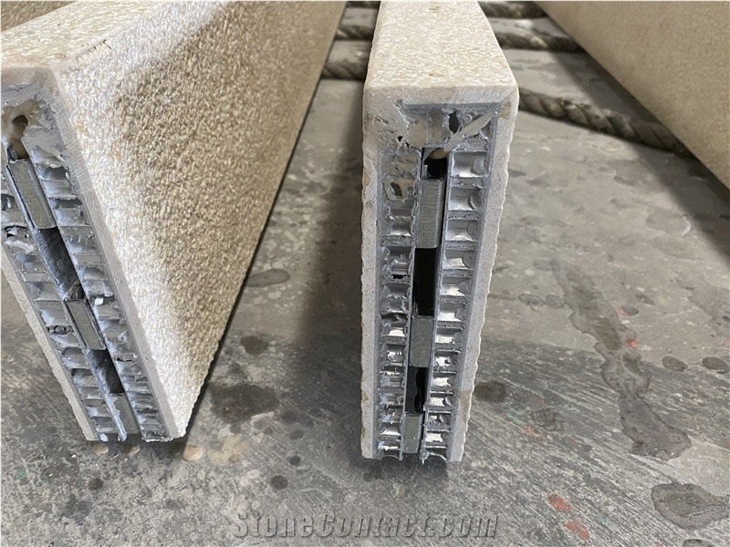 Limestone Beige Laminated Aluminum Honeycomb Panels