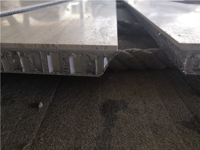 Travertine Backed Aluminum Honeycomb Panels For Wall