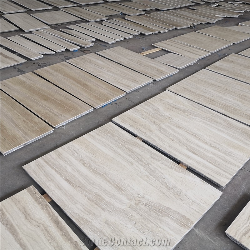 Travertine Backed Aluminum Honeycomb Panels For Wall
