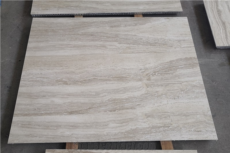 Travertine Backed Aluminum Honeycomb Panels For Wall