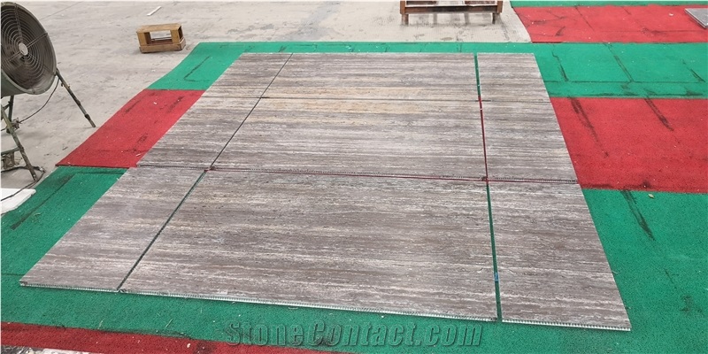 Travertine Fire Place Backed Aluminum Honeycomb Panels