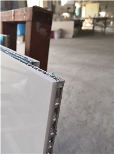White Artificial Stone Backed Honeycomb Panels For Outdoor