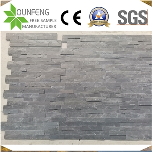 China Natural Black Split Face Slate Cheap Stack Stone