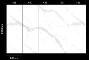 China Sintered Stone Fish Maw White Polished Slab
