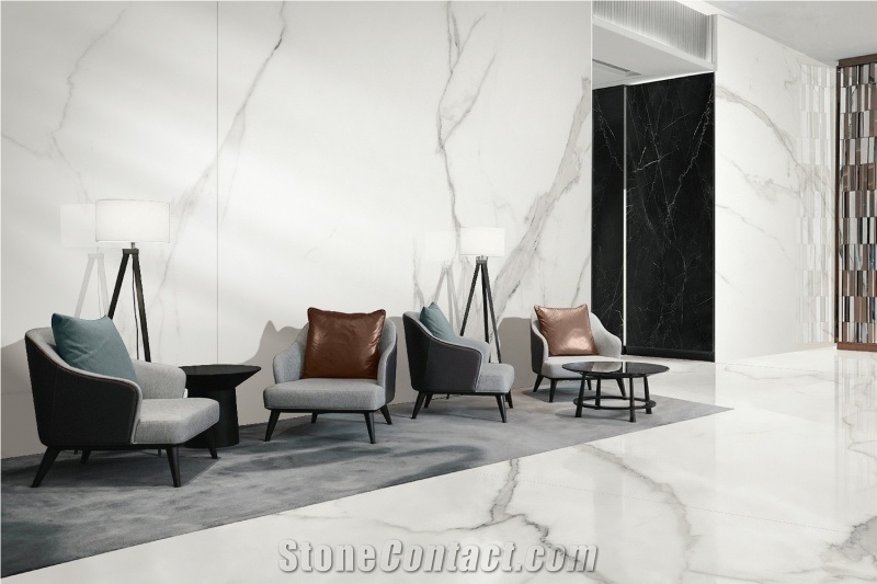 China Sintered Stone Greek White Polished Slab
