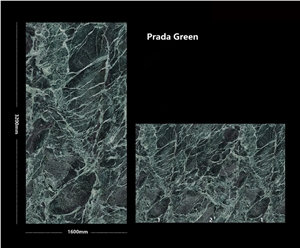China Sintered Stone Prada Green Polished Slab
