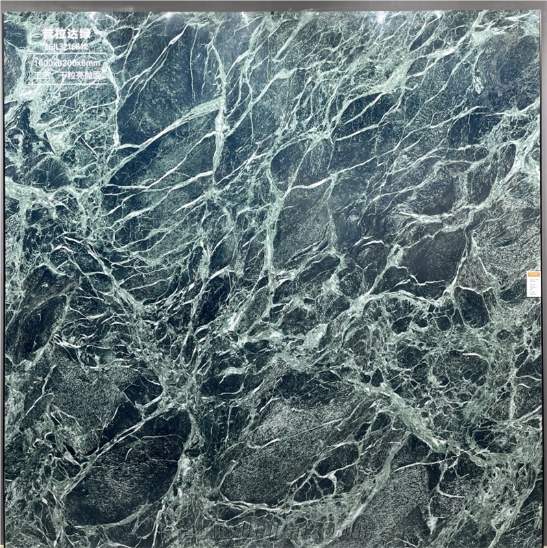 China Sintered Stone Prada Green Polished Slab