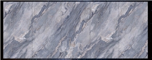 Elegant Sharp Sintered Stone Bulgari Blue Slab