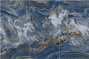 Excellent Quality Sky Blue Sea Sintered Stone Slab