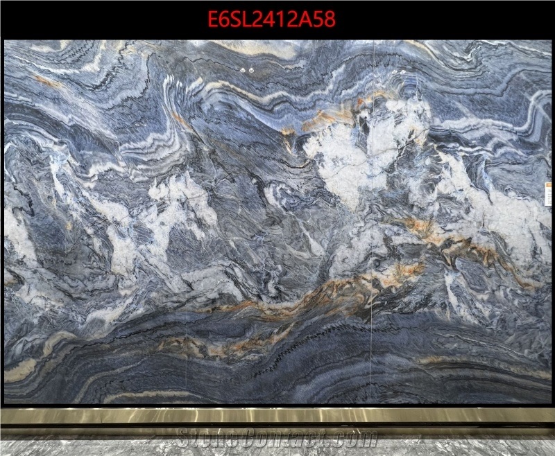 Excellent Quality Sky Blue Sea Sintered Stone Slab
