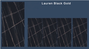 Good Quality Lauren Black Gold Sintered Stone Slab Good Quality Lauren Black Gold Sintered Stone Slab