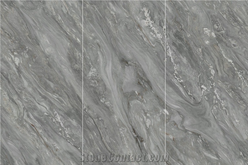 High Quality Blue Lake Sintered Stone Polished Slab