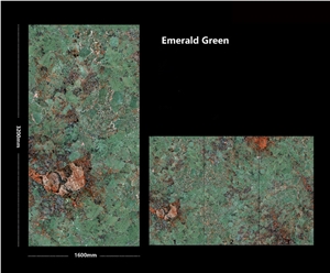 Highly Polished Emerald Green Sintered Stone Slab