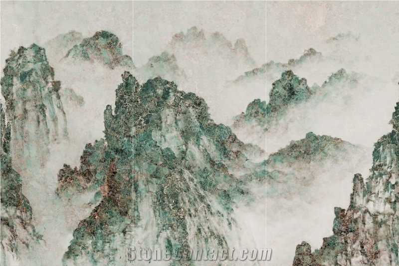 Reliable Quality Green Scene Sintered Stone Slab