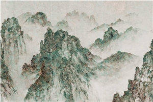 Reliable Quality Green Scene Sintered Stone Slab