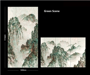 Reliable Quality Green Scene Sintered Stone Slab
