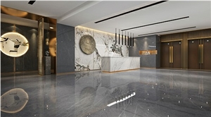 Sintered Stone AURORA Light Grey Polished Slab