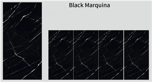 Sintered Stone Black Marquina Slab With Cheap Price