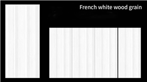 Sintered Stone French White Wooden Grain Polish Slab Sintered Stone French White Wooden Grain Polish Slab