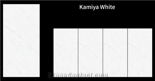 Sintered Stone Kamiya White Polished Slab