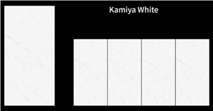 Sintered Stone Kamiya White Polished Slab