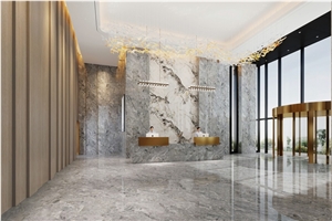 Sintered Stone Oman Ash Polished Slab With Good Price
