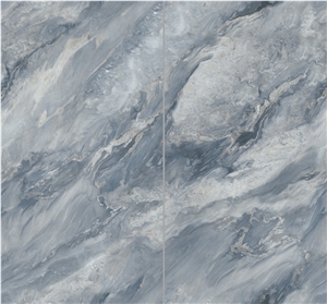 Sintered Stone Sapphire Blue Grey Polished Slab Sintered Stone Sapphire Blue Grey Polished Slab