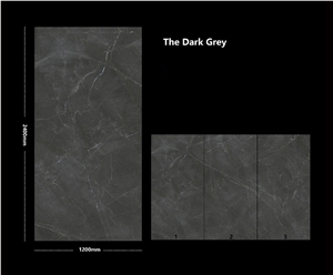 Sintered Stone The Century Dark Grey Polished Slab