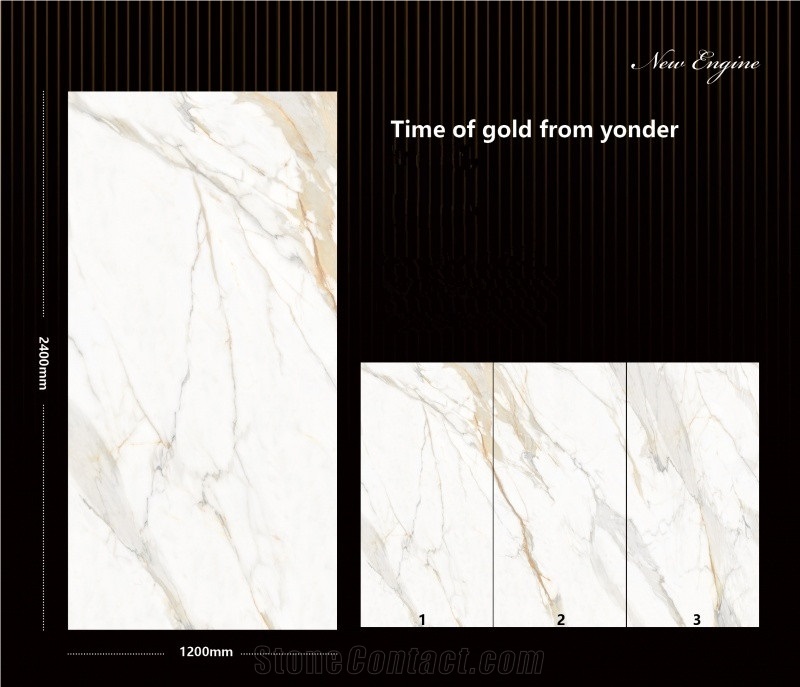 Sintered Stone Time Of Gold From Yonder Polished Slab
