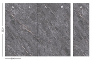 Stable Quality Bonis Gray Sintered Stone Polished Slab