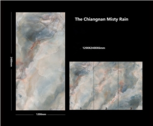 The Chiangnan Misty Rain Sintered Stone Polished Slab The Chiangnan Misty Rain Sintered Stone Polished Slab