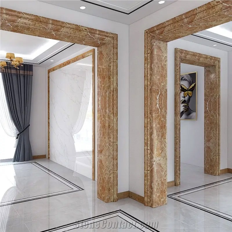 Marble Emperador Light Door Jamb And Casing
