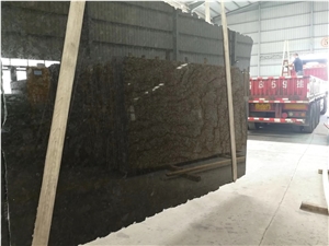 Marron Cohiba Angola Brown Antique Brown Polished Slabs