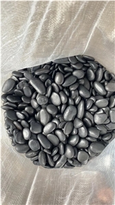 Natural Black Polished River Pebbles For Garden Decoration